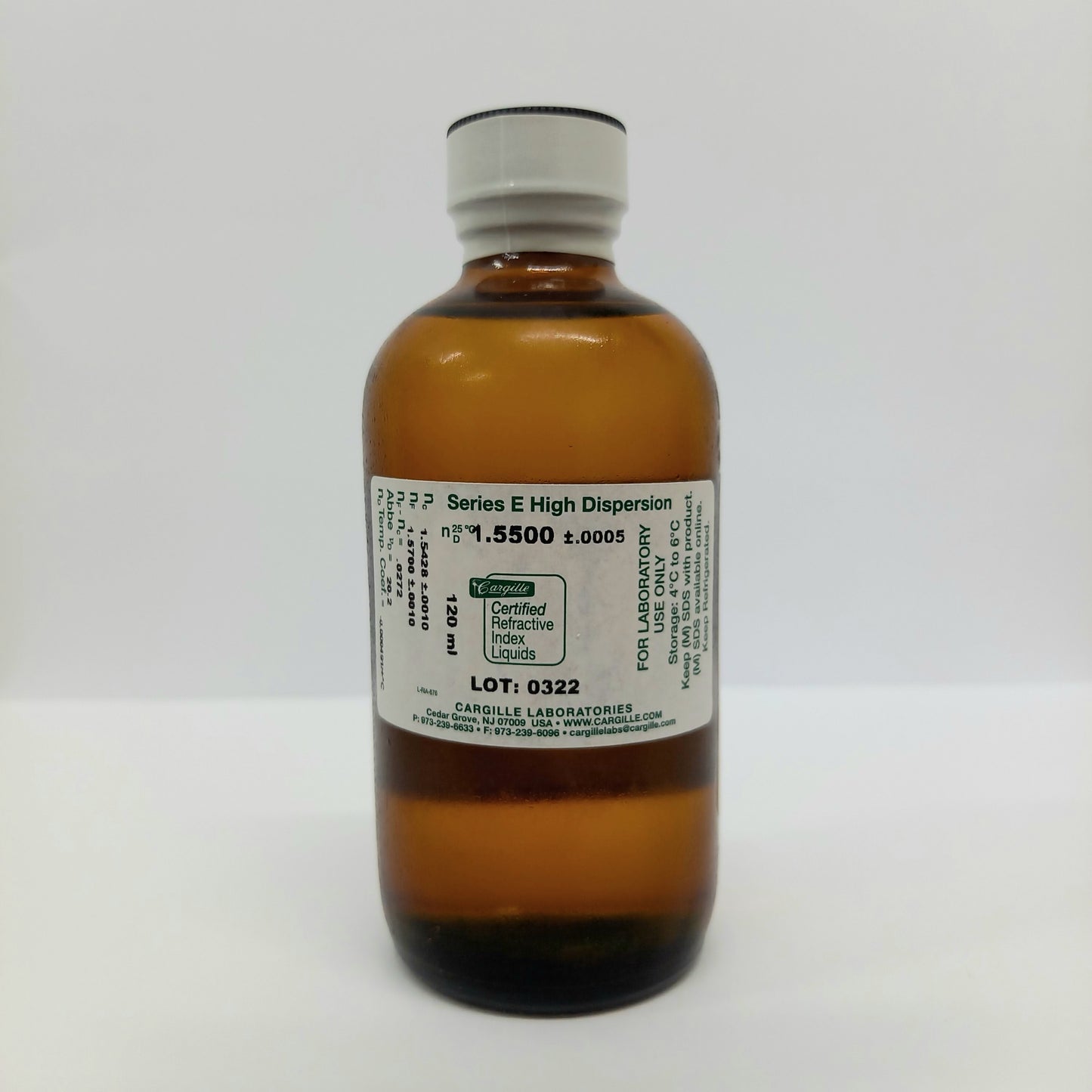カーギル標準屈折液 シリーズE B M Certified Reflective index liquids